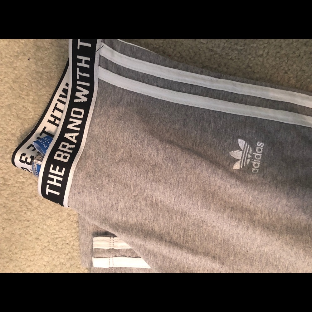 Grey Adidas leggings